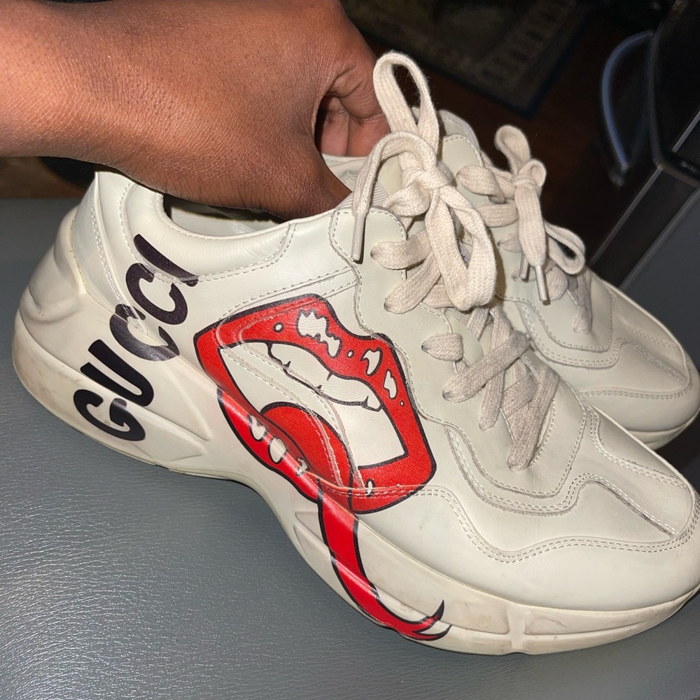 Gucci Rhyton Leather Sneaker